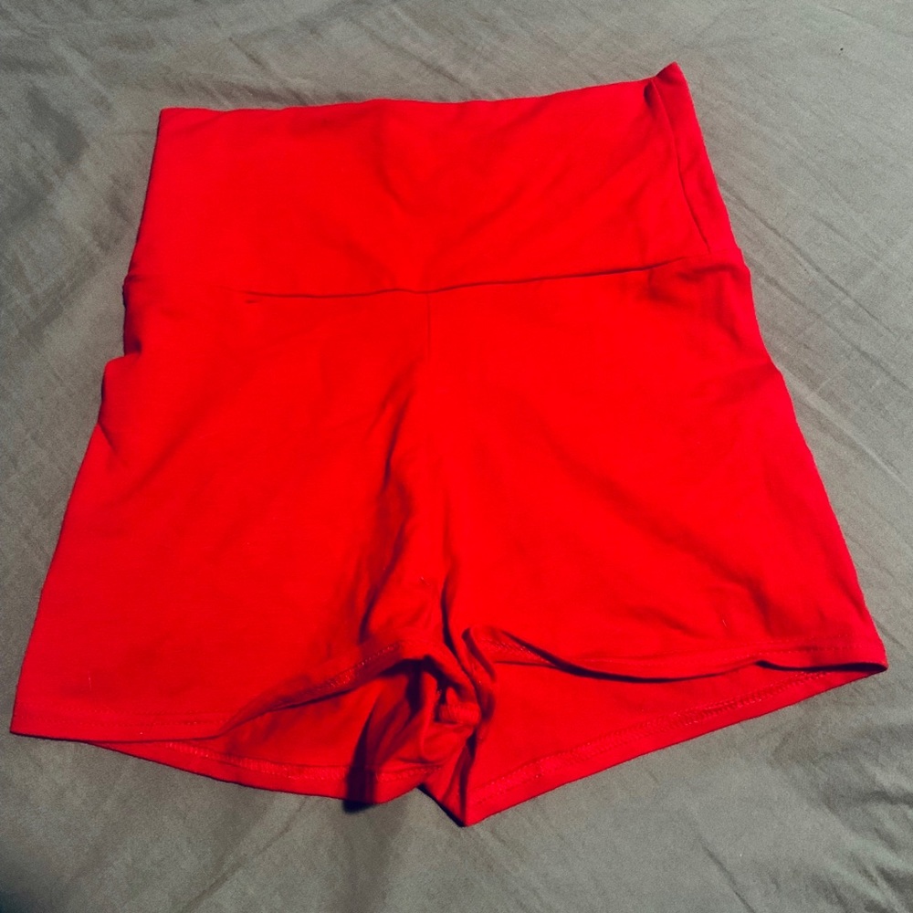 Red American Apparel Cotton Spandex